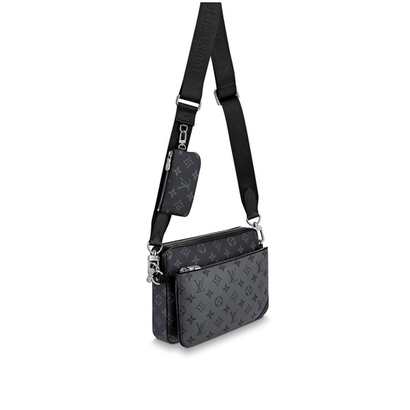 Louis Vuitton Trio Messenger Reverse Eclipse LV Monogram Shoulder Crossbody Bag - Picture 2 of 4